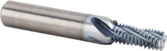 Kennametal - M14x1.50 Metric Fine, 0.4764" Cutting Diam, 4 Flute, Solid Carbide Helical Flute Thread Mill - Internal Thread, 29.31mm LOC, 100mm OAL, 16mm Shank Diam - Eagle Tool & Supply