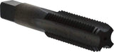 Kennametal - 1-8 UNC 2B 4 Flute Oxide Finish High Speed Steel Straight Flute Standard Hand Tap - Bottoming, Right Hand Thread, 5-1/8" OAL, 63.5mm Thread Length, H4 Limit, Oversize - Eagle Tool & Supply