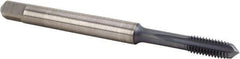 Kennametal - M6x1.00 Metric Coarse 6HX 4 Flute TiAlN Finish Solid Carbide Straight Flute Machine Tap - Plug, Right Hand Thread, 80mm OAL, 12mm Thread Length, Oversize - Exact Industrial Supply