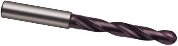 Guhring - 6.7mm Solid Carbide Jobber Drill - FIREX Finish, Right Hand Cut, Spiral Flute, 91mm OAL, Special Type Point - Eagle Tool & Supply