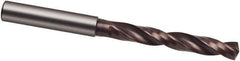 Guhring - 6.3mm 140° Solid Carbide Jobber Drill - nano-SI Finish, Right Hand Cut, Spiral Flute, 91mm OAL, HF Point - Eagle Tool & Supply