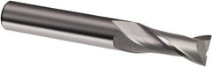 Guhring - 1", 2-1/4" LOC, 1" Shank Diam, 5" OAL, 2 Flute, Solid Carbide Square End Mill - Single End, Uncoated, Spiral Flute, 30° Helix, Right Hand Cut, Right Hand Flute, Series 3147 - Eagle Tool & Supply