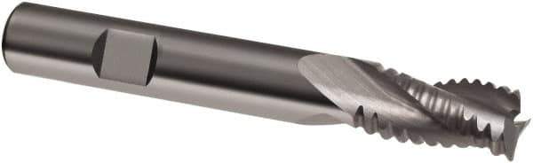 Guhring - 6mm, 13mm LOC, 6mm Shank Diam, 57mm OAL, 3 Flute, Solid Carbide Square End Mill - Single End, Uncoated, Spiral Flute, 30° Helix, Right Hand Cut, Right Hand Flute, Series 3127 - Eagle Tool & Supply