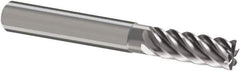 Guhring - 16mm, 32mm LOC, 16mm Shank Diam, 92mm OAL, 6 Flute, Solid Carbide Square End Mill - Single End, Uncoated, Spiral Flute, 45° Helix, Right Hand Cut, Right Hand Flute, Series 3112 - Eagle Tool & Supply
