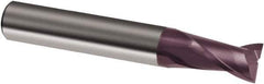 Guhring - 7/16", 5/8" LOC, 7/16" Shank Diam, 2-1/2" OAL, 2 Flute, Solid Carbide Square End Mill - Single End, FIREX Finish, Spiral Flute, 30° Helix, Right Hand Cut, Right Hand Flute, Series 3092 - Eagle Tool & Supply