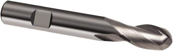 Guhring - 16mm, 26mm LOC, 16mm Shank Diam, 92mm OAL, 2 Flute, Solid Carbide Square End Mill - Single End, Uncoated, Spiral Flute, 30° Helix, Right Hand Cut, Right Hand Flute, Series 3024 - Eagle Tool & Supply