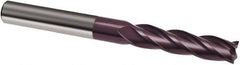 Guhring - 14mm, 45mm LOC, 14mm Shank Diam, 150mm OAL, 4 Flute, Solid Carbide Square End Mill - Single End, FIREX Finish, Spiral Flute, 30° Helix, Right Hand Cut, Right Hand Flute, Series 3023 - Eagle Tool & Supply
