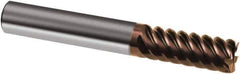 Guhring - 5/8", 1-1/4" LOC, 5/8" Shank Diam, 3-1/2" OAL, 6 Flute, Solid Carbide Square End Mill - Single End, nano-Si Finish, Spiral Flute, 45° Helix, Right Hand Cut, Right Hand Flute, Series 3084 - Eagle Tool & Supply