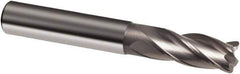 Guhring - 12mm, 26mm LOC, 12mm Shank Diam, 83mm OAL, 4 Flute, Solid Carbide Square End Mill - Single End, Uncoated, Spiral Flute, 30° Helix, Right Hand Cut, Right Hand Flute, Series 3111 - Eagle Tool & Supply