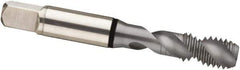 Guhring - M14x2.00 Metric 3 Flute 6H Modified Bottoming Spiral Flute Tap - Cobalt, MolyGlide Finish, 3.591" OAL, Right Hand Flute, Right Hand Thread, D5/D6, Series 3969 - Eagle Tool & Supply