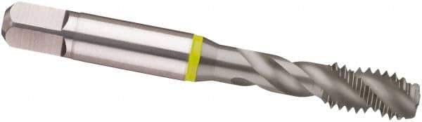 Guhring - 1/2-20 UNF 3 Flute 2B Modified Bottoming Spiral Flute Tap - Cobalt, MolyGlide Finish, 3.381" OAL, Right Hand Flute, Right Hand Thread, H4/H5, Series 3965 - Eagle Tool & Supply