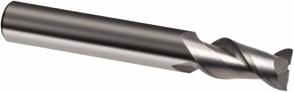 Guhring - 1", 1-1/2" LOC, 1" Shank Diam, 4" OAL, 2 Flute, Solid Carbide Square End Mill - Single End, Super-A Finish, Spiral Flute, 45° Helix, Right Hand Cut, Right Hand Flute, Series 3874 - Eagle Tool & Supply