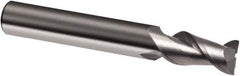 Guhring - 5/8", 1-1/4" LOC, 5/8" Shank Diam, 3-1/2" OAL, 2 Flute, Solid Carbide Square End Mill - Single End, Super-A Finish, Spiral Flute, 45° Helix, Right Hand Cut, Right Hand Flute, Series 3874 - Eagle Tool & Supply