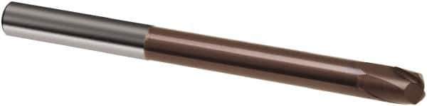 Guhring - 12mm, 10mm LOC, 12mm Shank Diam, 120mm OAL, 2 Flute, Solid Carbide Square End Mill - Single End, TiAlN Finish, Spiral Flute, 30° Helix, Right Hand Cut, Right Hand Flute, Series 3865 - Eagle Tool & Supply