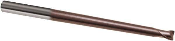Guhring - 6mm, 6mm LOC, 8mm Shank Diam, 120mm OAL, 2 Flute, Solid Carbide Square End Mill - Single End, TiAlN Finish, Spiral Flute, 30° Helix, Right Hand Cut, Right Hand Flute, Series 3860 - Eagle Tool & Supply