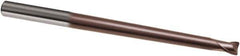 Guhring - 6mm, 6mm LOC, 8mm Shank Diam, 120mm OAL, 2 Flute, Solid Carbide Square End Mill - Single End, TiAlN Finish, Spiral Flute, 30° Helix, Right Hand Cut, Right Hand Flute, Series 3860 - Eagle Tool & Supply