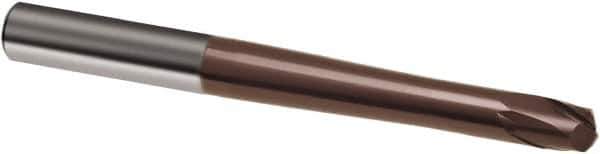 Guhring - 2mm, 3mm LOC, 6mm Shank Diam, 80mm OAL, 2 Flute, Solid Carbide Square End Mill - Single End, TiAlN Finish, Spiral Flute, 30° Helix, Right Hand Cut, Right Hand Flute, Series 3859 - Eagle Tool & Supply
