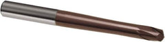 Guhring - 6mm, 6mm LOC, 8mm Shank Diam, 100mm OAL, 2 Flute, Solid Carbide Square End Mill - Single End, TiAlN Finish, Spiral Flute, 30° Helix, Right Hand Cut, Right Hand Flute, Series 3859 - Eagle Tool & Supply