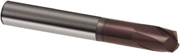 Guhring - 12mm, 10mm LOC, 12mm Shank Diam, 83mm OAL, 2 Flute, Solid Carbide Square End Mill - Single End, TiAlN Finish, Spiral Flute, 30° Helix, Right Hand Cut, Right Hand Flute, Series 3856 - Eagle Tool & Supply