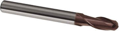Guhring - 10mm, 20mm LOC, 10mm Shank Diam, 72mm OAL, 2 Flute, Solid Carbide Square End Mill - Single End, TiAlN Finish, Spiral Flute, 30° Helix, Right Hand Cut, Right Hand Flute, Series 3854 - Eagle Tool & Supply