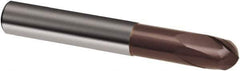 Guhring - 2mm, 3mm LOC, 6mm Shank Diam, 57mm OAL, 2 Flute, Solid Carbide Square End Mill - Single End, TiAlN Finish, Spiral Flute, 30° Helix, Right Hand Cut, Right Hand Flute, Series 3848 - Eagle Tool & Supply