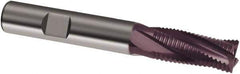 Guhring - 12mm, 26mm LOC, 12mm Shank Diam, 83mm OAL, 4 Flute, Solid Carbide Square End Mill - Single End, FIREX Finish, Spiral Flute, 20° Helix, Right Hand Cut, Right Hand Flute, Series 3682 - Eagle Tool & Supply