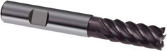 Guhring - 20mm, 38mm LOC, 20mm Shank Diam, 104mm OAL, 6 Flute, Solid Carbide Square End Mill - Single End, FIREX Finish, Spiral Flute, 44/45/46° Helix, Centercutting, Right Hand Cut, Right Hand Flute, Series 3632 - Eagle Tool & Supply