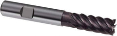 Guhring - 12mm, 26mm LOC, 12mm Shank Diam, 83mm OAL, 6 Flute, Solid Carbide Square End Mill - Single End, FIREX Finish, Spiral Flute, 44/45/46° Helix, Centercutting, Right Hand Cut, Right Hand Flute, Series 3632 - Eagle Tool & Supply
