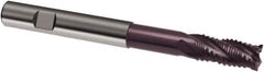Guhring - 16mm, 32mm LOC, 16mm Shank Diam, 150mm OAL, 4 Flute, Solid Carbide Square End Mill - Single End, FIREX Finish, Spiral Flute, 30/32° Helix, Centercutting, Right Hand Cut, Right Hand Flute, Series 3600 - Eagle Tool & Supply