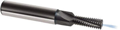 Guhring - 5/16-18 UNC, 0.2343" Cutting Diam, 3 Flute, Solid Carbide Helical Flute Thread Mill - Internal Thread, 17.7mm LOC, 74mm OAL, 10mm Shank Diam - Eagle Tool & Supply