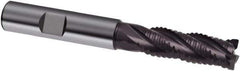 Guhring - 10mm, 30mm LOC, 10mm Shank Diam, 80mm OAL, 4 Flute, Solid Carbide Square End Mill - Single End, FIREX Finish, Spiral Flute, 30/32° Helix, Centercutting, Right Hand Cut, Right Hand Flute, Series 3522 - Eagle Tool & Supply