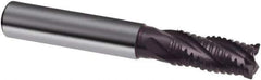 Guhring - 20mm, 38mm LOC, 20mm Shank Diam, 104mm OAL, 4 Flute, Solid Carbide Square End Mill - Single End, FIREX Finish, Spiral Flute, 30/32° Helix, Centercutting, Right Hand Cut, Right Hand Flute, Series 3507 - Eagle Tool & Supply