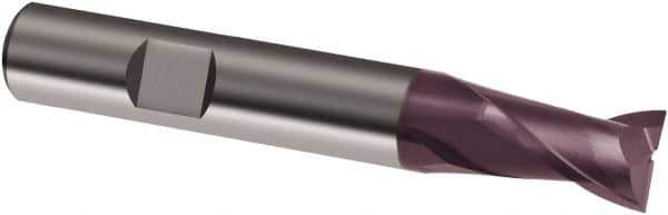 Guhring - 20mm, 32mm LOC, 20mm Shank Diam, 104mm OAL, 3 Flute, Solid Carbide Square End Mill - Single End, FIREX Finish, Spiral Flute, 30° Helix, Right Hand Cut, Right Hand Flute, Series 3364 - Eagle Tool & Supply