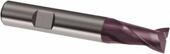 Guhring - 12mm, 22mm LOC, 12mm Shank Diam, 83mm OAL, 3 Flute, Solid Carbide Square End Mill - Single End, FIREX Finish, Spiral Flute, 30° Helix, Right Hand Cut, Right Hand Flute, Series 3364 - Eagle Tool & Supply