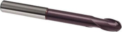 Guhring - 16mm, 24mm LOC, 16mm Shank Diam, 150mm OAL, 2 Flute, Solid Carbide Square End Mill - Single End, FIREX Finish, Spiral Flute, 30° Helix, Right Hand Cut, Right Hand Flute, Series 3360 - Eagle Tool & Supply