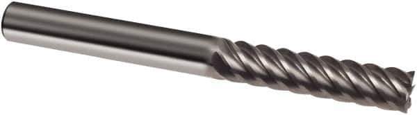 Guhring - 20mm, 65mm LOC, 20mm Shank Diam, 150mm OAL, 8 Flute, Solid Carbide Square End Mill - Single End, Uncoated, Spiral Flute, 45° Helix, Right Hand Cut, Right Hand Flute, Series 3312 - Eagle Tool & Supply