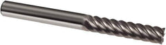 Guhring - 12mm, 45mm LOC, 12mm Shank Diam, 150mm OAL, 6 Flute, Solid Carbide Square End Mill - Single End, Uncoated, Spiral Flute, 45° Helix, Right Hand Cut, Right Hand Flute, Series 3312 - Eagle Tool & Supply