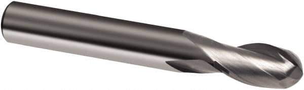 Guhring - 10mm, 19mm LOC, 10mm Shank Diam, 72mm OAL, 2 Flute, Solid Carbide Square End Mill - Single End, Uncoated, Spiral Flute, 30° Helix, Right Hand Cut, Right Hand Flute, Series 3308 - Eagle Tool & Supply