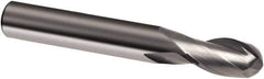 Guhring - 10mm, 19mm LOC, 10mm Shank Diam, 72mm OAL, 2 Flute, Solid Carbide Square End Mill - Single End, Uncoated, Spiral Flute, 30° Helix, Right Hand Cut, Right Hand Flute, Series 3308 - Eagle Tool & Supply
