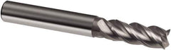 Guhring - 10mm, 22mm LOC, 10mm Shank Diam, 72mm OAL, 4 Flute, Solid Carbide Square End Mill - Single End, Uncoated, Spiral Flute, 40/42° Helix, Centercutting, Right Hand Cut, Right Hand Flute, Series 3202 - Eagle Tool & Supply
