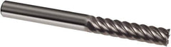 Guhring - 1/2", 2" LOC, 1/2" Shank Diam, 4-1/2" OAL, 6 Flute, Solid Carbide Square End Mill - Single End, Uncoated, Spiral Flute, 45° Helix, Right Hand Cut, Right Hand Flute, Series 3180 - Eagle Tool & Supply
