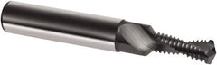 Guhring - M10x2.00 Metric, 0.3346" Cutting Diam, 2 Flute, Solid Carbide Helical Flute Thread Mill - Internal Thread, 22.5mm LOC, 80mm OAL, 12mm Shank Diam - Eagle Tool & Supply