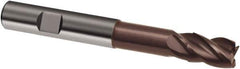 Guhring - 20mm, 26mm LOC, 20mm Shank Diam, 126mm OAL, 4 Flute, Solid Carbide Square End Mill - Single End, Nano-A Finish, Spiral Flute, 36/38° Helix, Centercutting, Right Hand Cut, Right Hand Flute, Series 3807 - Eagle Tool & Supply