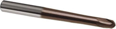 Guhring - 12mm, 10mm LOC, 16mm Shank Diam, 150mm OAL, 2 Flute, Solid Carbide Square End Mill - Single End, TiAlN Finish, Spiral Flute, 30° Helix, Right Hand Cut, Right Hand Flute, Series 3849 - Eagle Tool & Supply