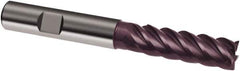 Guhring - 20mm, 60mm LOC, 20mm Shank Diam, 126mm OAL, 5 Flute, Solid Carbide Square End Mill - Single End, FIREX Finish, Spiral Flute, 45° Helix, Centercutting, Right Hand Cut, Right Hand Flute, Series 3898 - Eagle Tool & Supply