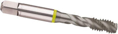 Guhring - M6x1.00 Metric 3 Flute 6H Modified Bottoming Spiral Flute Tap - Cobalt, MolyGlide Finish, 2-1/2" OAL, Right Hand Flute, Right Hand Thread, D4/D5, Series 3963 - Exact Industrial Supply