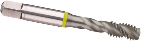 Guhring - M16x2.00 Metric 3 Flute 6H Modified Bottoming Spiral Flute Tap - Cobalt, MolyGlide Finish, 3.811" OAL, Right Hand Flute, Right Hand Thread, D6/D7, Series 3963 - Eagle Tool & Supply