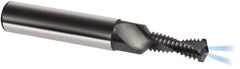 Guhring - 1/2-20 UNF, 0.4528" Cutting Diam, 2 Flute, Solid Carbide Helical Flute Thread Mill - Internal Thread, 27.5mm LOC, 90mm OAL, 14mm Shank Diam - Eagle Tool & Supply