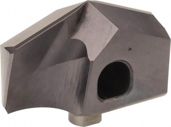 Guhring - Series 4112, 16.5mm Diam Grade K/P 140° Replaceable Drill Tip - Carbide, Nano-FIREX Finish, 165 Seat Size - Eagle Tool & Supply