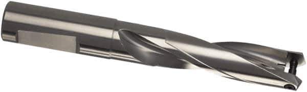 Guhring - 23.5 to 23.99mm Diam, 3xD, 74.9mm Max Depth, 25mm Shank Diam, 170mm Flute, 170mm OAL, Replaceable Tip Drill - HT 800 WP Insert, 230 Seat Size, 3xD HT 800 WP Toolholder, Series 4107 - Eagle Tool & Supply
